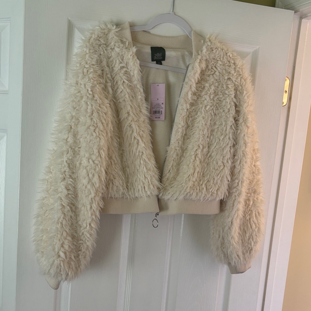Wild Fable Cream Teddy Jacket